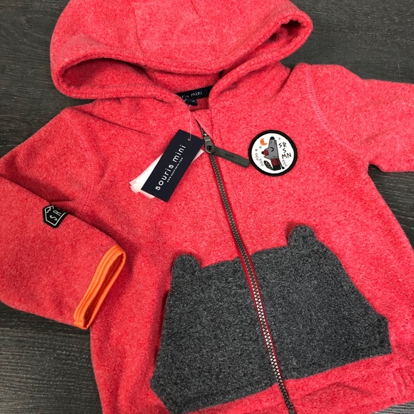 Baby hoodie polar vest - Picture 3 of 6